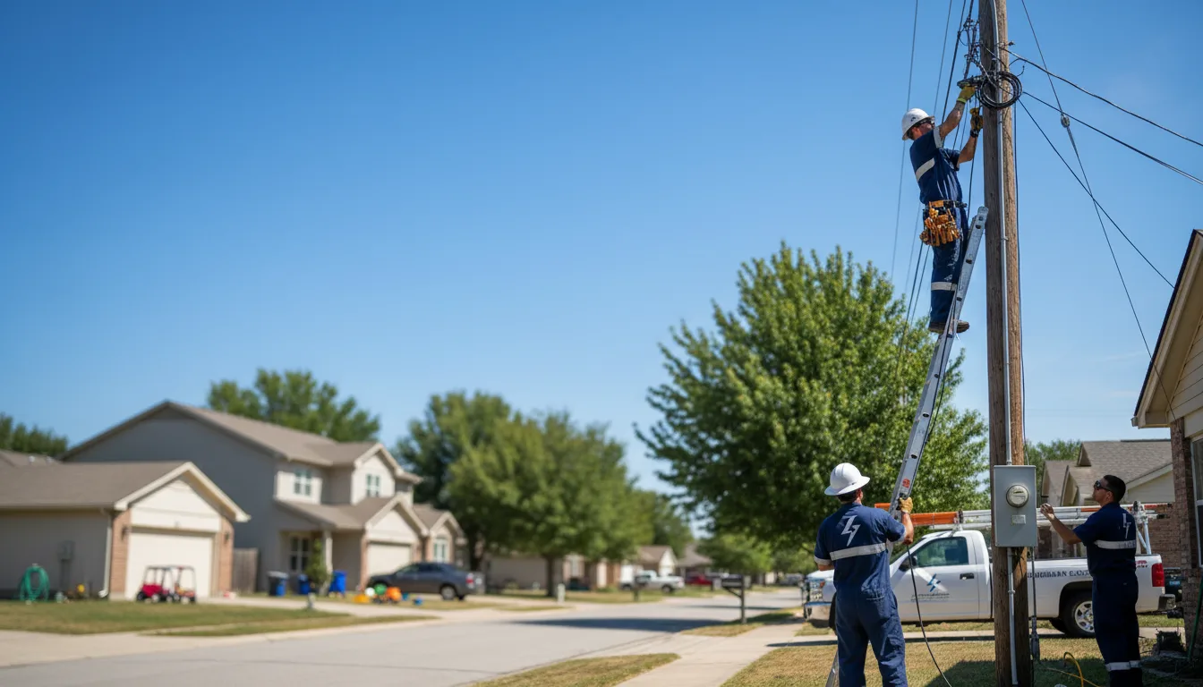 Residential electrician providing installation services in Manito, IL